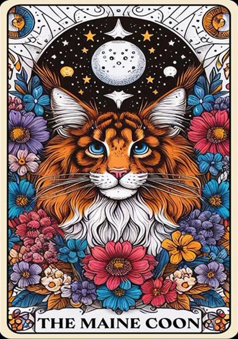 Tarot/Cats Diamond Painting Kit